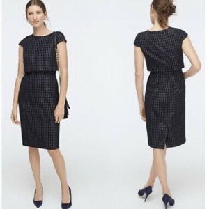 J.Crew Going-Places Dress in Shadow Houndstooth